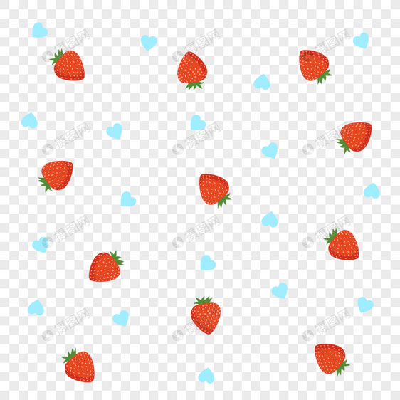 矢量可爱小清新草莓图片