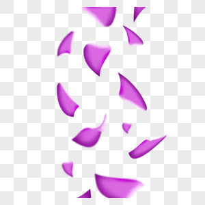 手绘紫色花瓣图片