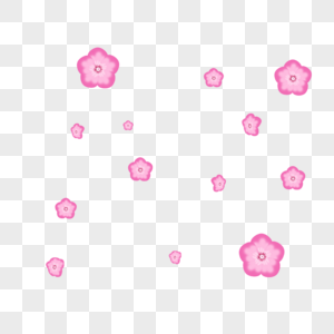 AI矢量图粉色花朵元素花瓣背景元素图片