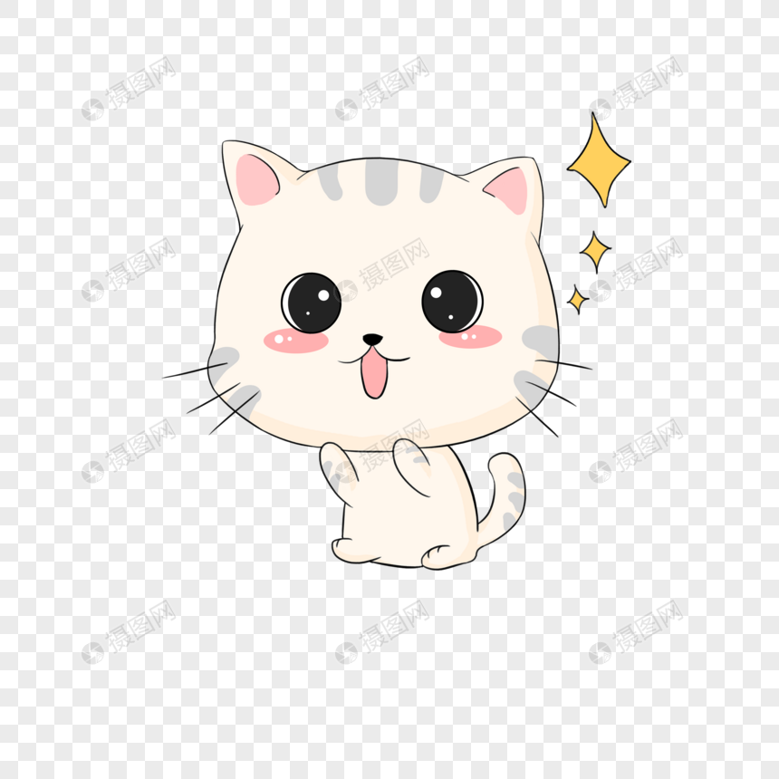 卡通可爱猫咪表情包元素素材下载 正版素材 摄图网 卡通可爱猫咪表情包元素素材下载 正版素材 摄图网