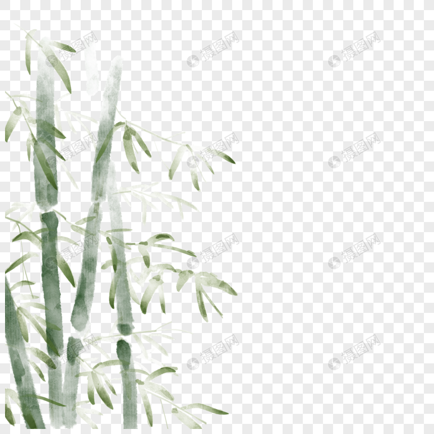 水墨国风竹子图片
