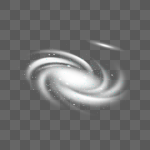 白色星系发光图片