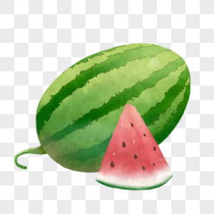 一颗西瓜图片素材
