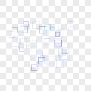 科技方形框缤纷方块高清图片