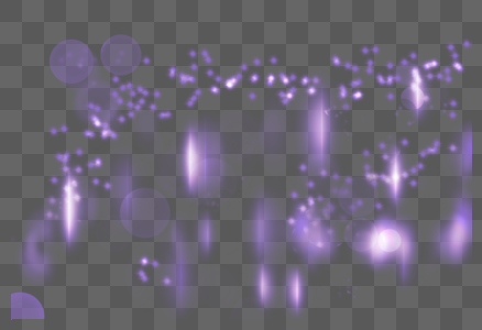 梦幻紫星光光效图片