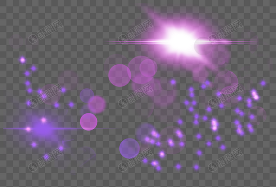梦幻紫光效图片
