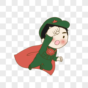 复古陶瓷五四青年节卡通png素材素材