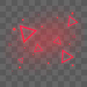 红色三角形光效图片