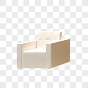 白色单个沙发图片