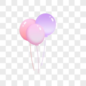 漂浮的彩色气球图片