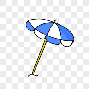 遮阳伞手绘图片