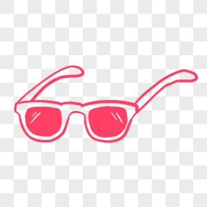 线条太阳眼镜线条手绘素材