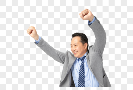 握拳的老人图片