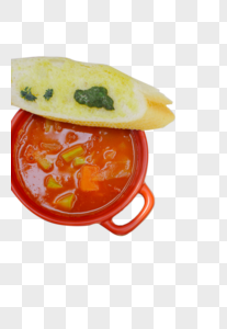 牛肉蔬菜汤西式浓汤高清图片