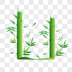 端午节竹子竹叶边框图片