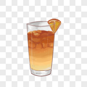 夏日橙汁饮料图片