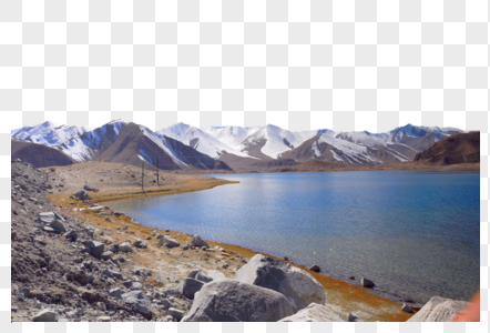 新疆喀什帕米尔高原白沙湖风光图片