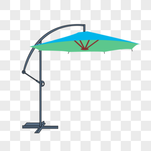 防晒太阳伞卡通装饰素材图案图片