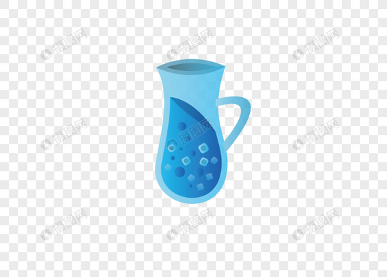 AI矢量图蓝色果汁饮品饮料苏打水图片