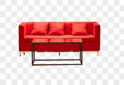 红色沙发椅图片