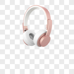 粉红色耳机图片