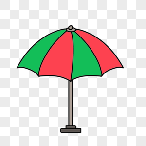卡通大型雨伞图片