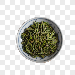 明前绿茶青叶甘露雀舌茶古风图片