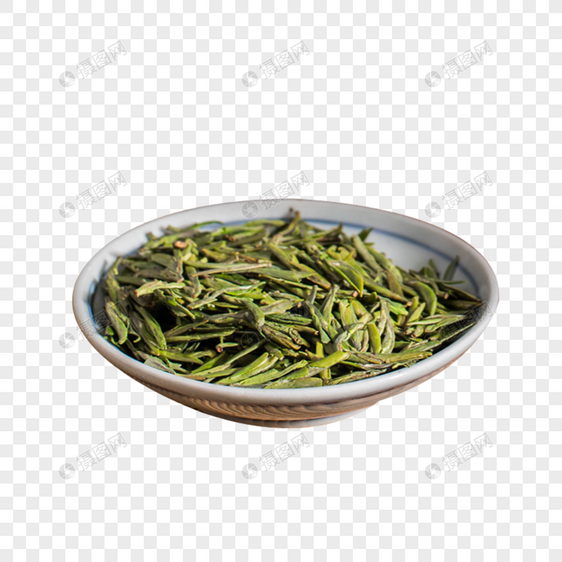 明前绿茶青叶甘露雀舌茶古风图片