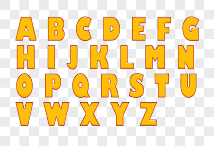 字母表蜂蜜字效图片