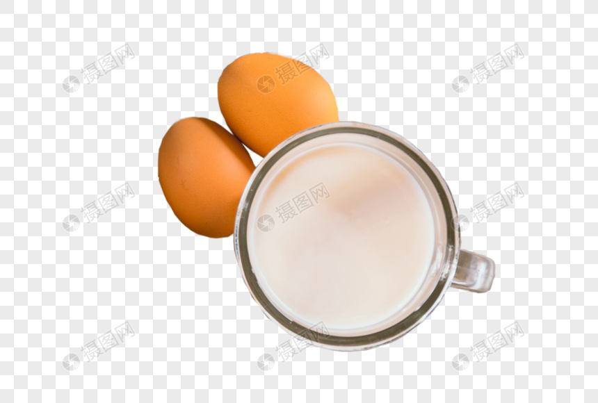 鸡蛋水杯牛奶图片