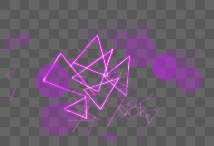 紫色三角形光效图片