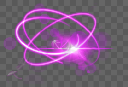 紫色圆形科技光效图片