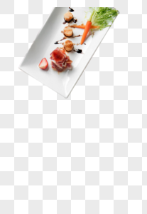 小胡萝卜草莓盘子西餐图片
