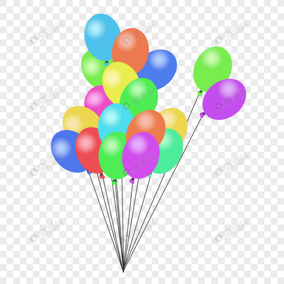 六一节日气球图片