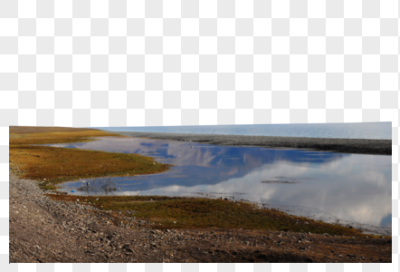 新疆赛里木湖山水倒影图片