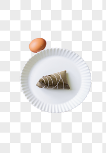 鸡蛋粽子盘子美食图片