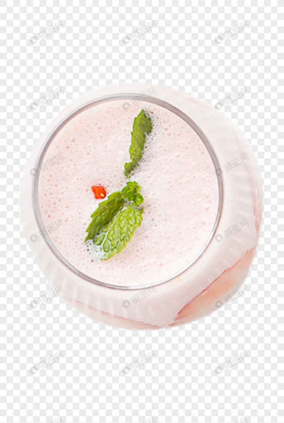草莓饮品玻璃杯饮品图片