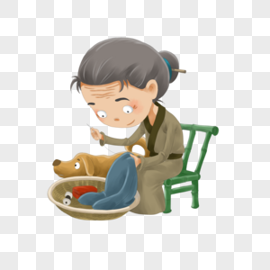 缝衣服的母亲图片素材