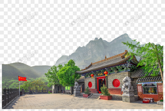 云台山万善寺风光图片