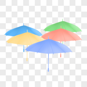 彩色伞图片
