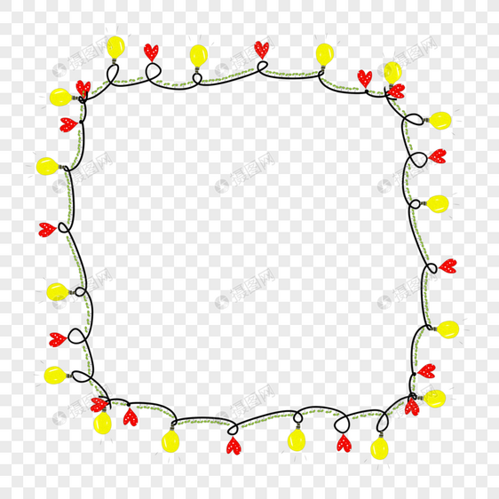 灯泡边框图片