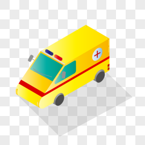 2.5D立体救护车图片