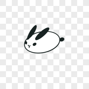 兔子白砍兔素材高清图片