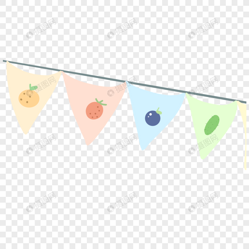 三角旗元素素材下载 正版素材 摄图网