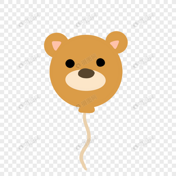 熊气球图片