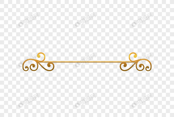 欧式金色分割线图片