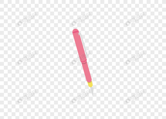AI矢量图文具类元素粉色钢笔图片
