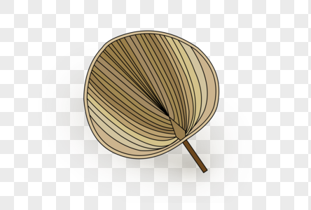 夏日蒲扇元素素材