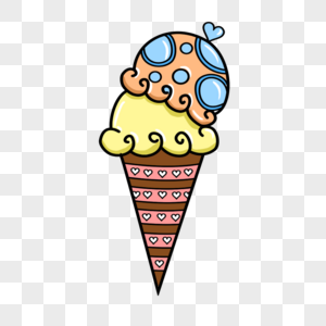 卡通冰淇淋图片