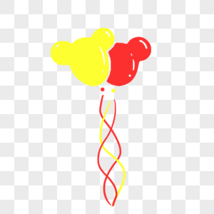 手绘彩色气球图片